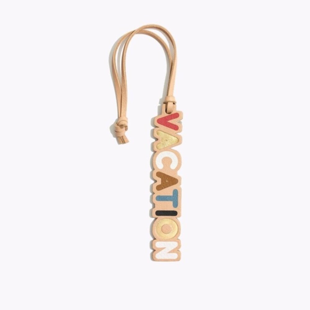 Madewell | Leather "Vacation" Bag Tag Charm